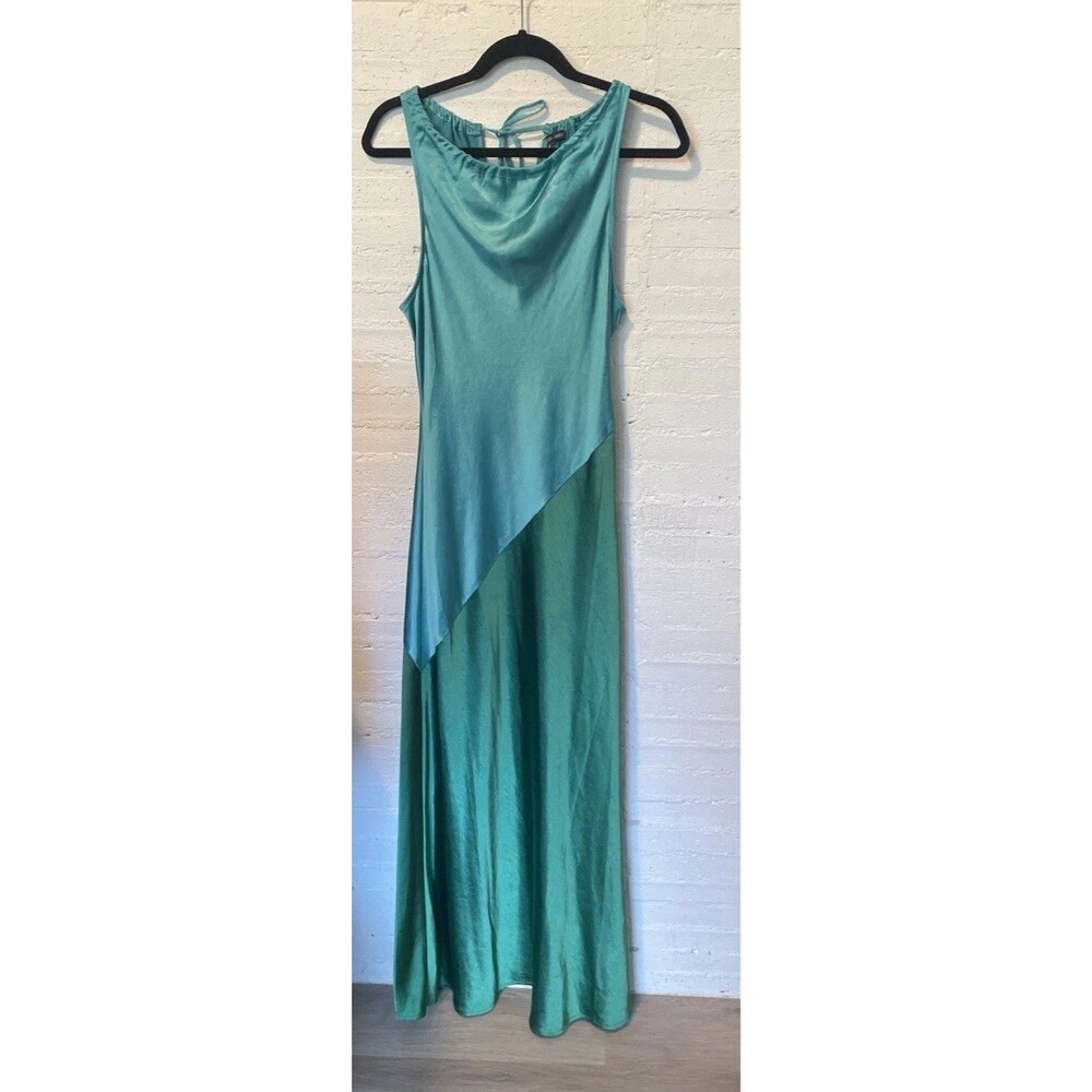 Robertson + Rodeo Brayden Colorblock, Maxi Dress, Blue &Green Y2K Small, NWT